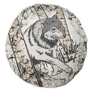 Vintage North American Wolf Shapes of Clay Endangered Species Wall Plaque Signed